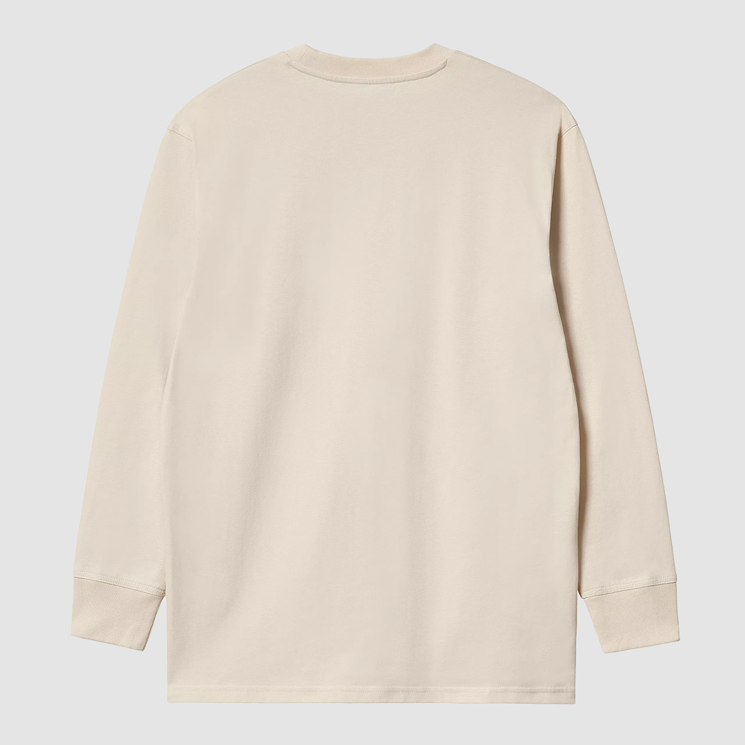 L/S American Script T-Shirt Natural
