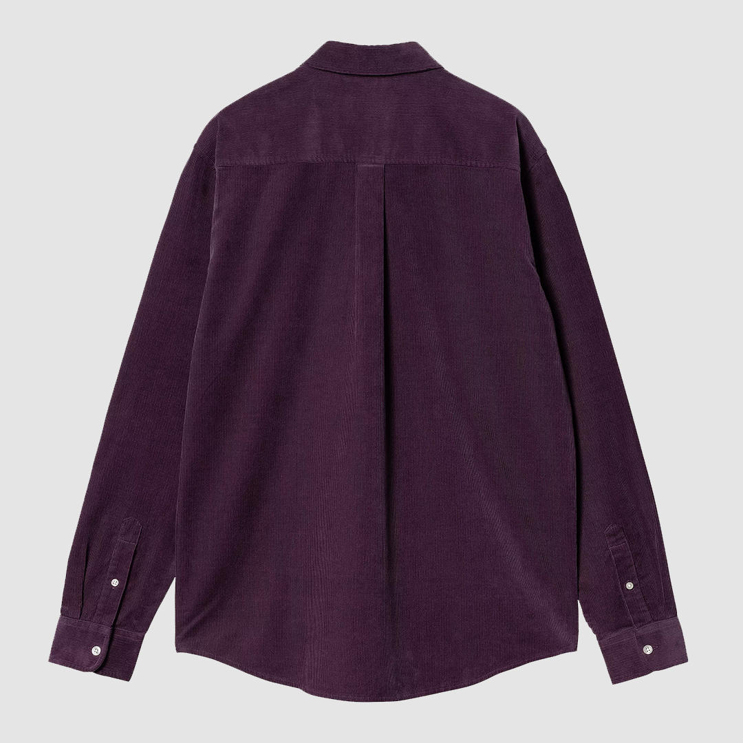 L/S Madison Fine Cord Shirt Huckleberry / Wax