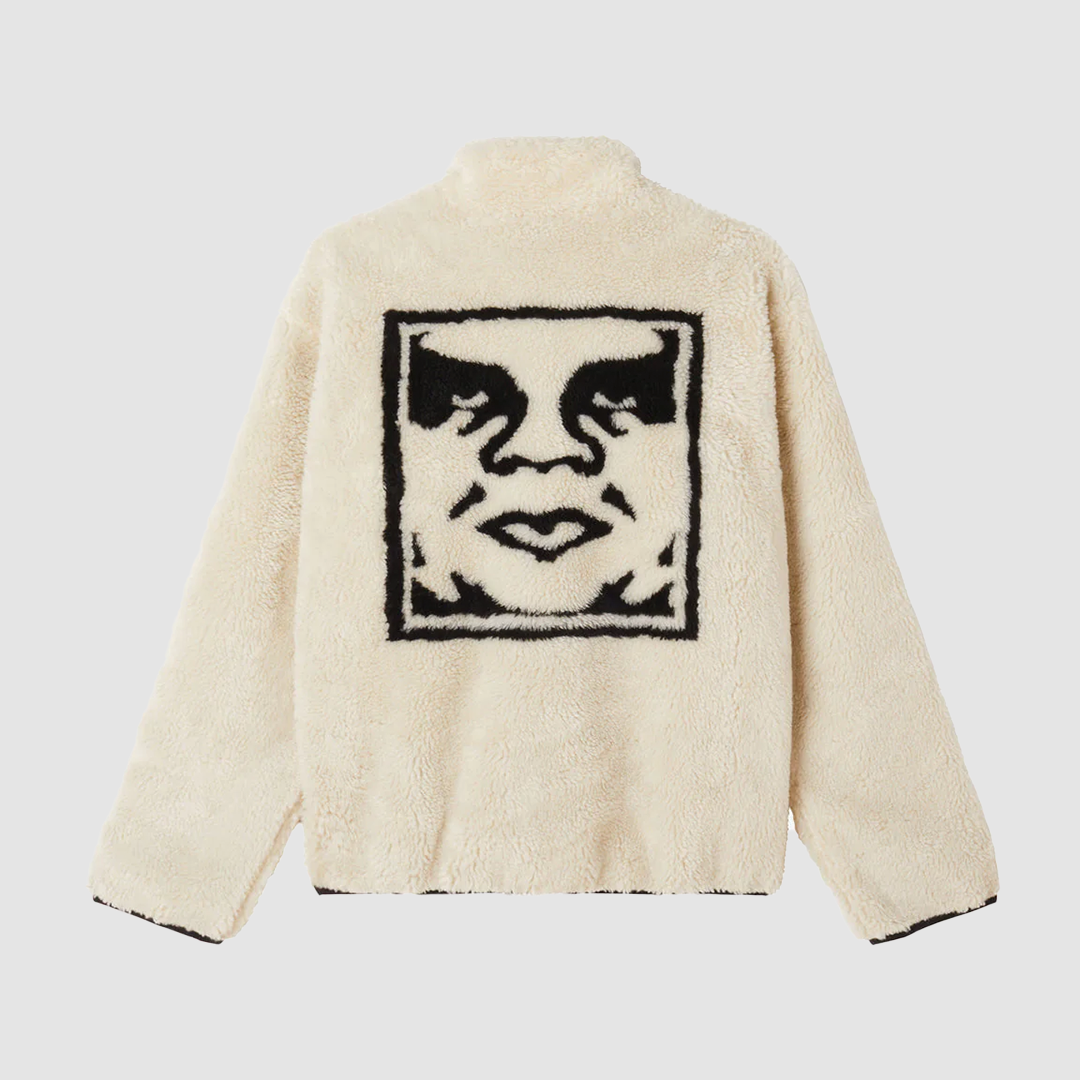 Icon Face Sherpa Jacket Unbleached