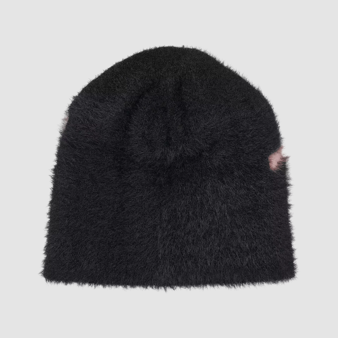 Chedda Beanie Black / Glassy Pink