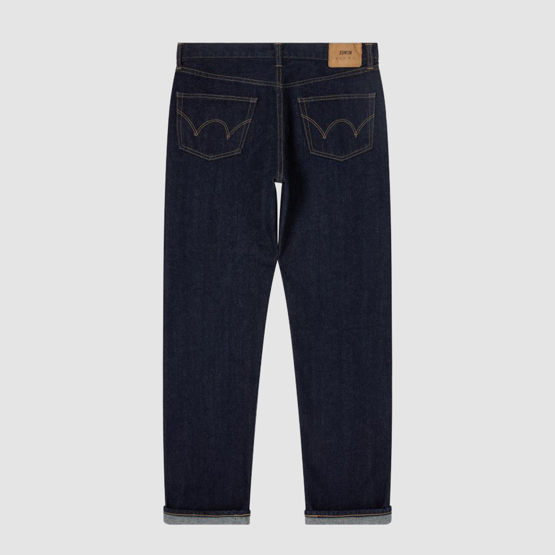 Regular Straight Jeans Blue Rinsed