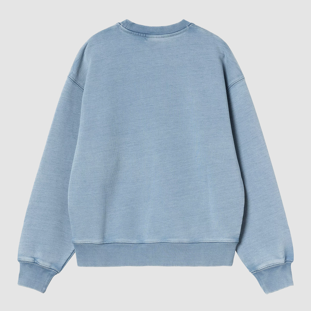 W' Ingo Sweat Light Blue Garment Dyed