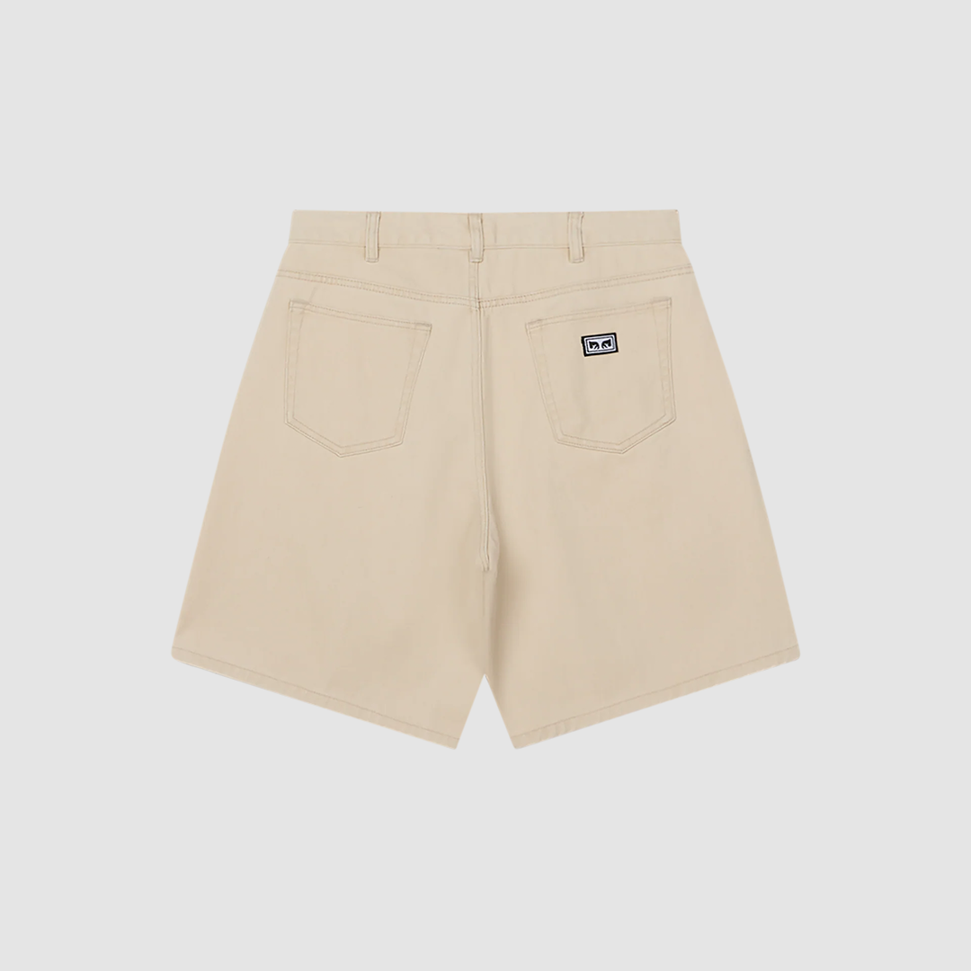 Bigwig Baggy Denim Short Pelican Faded Wash