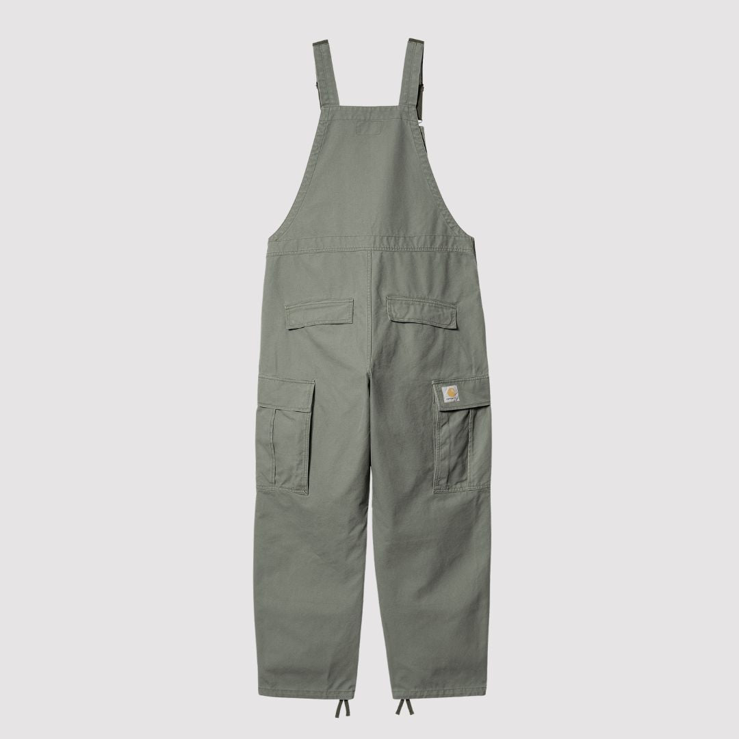 Cargo Bib Overall Dollar Green Stone Washed