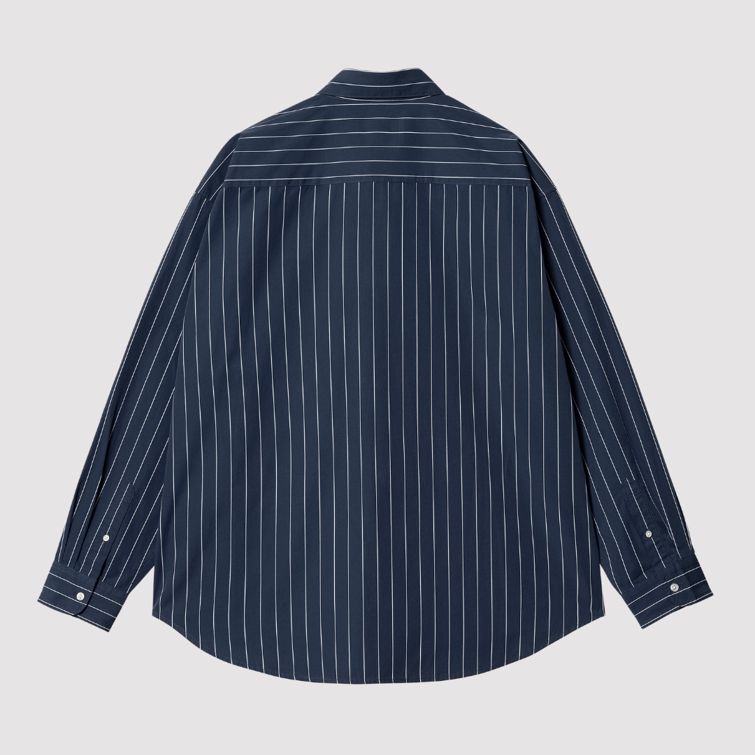 L/S Orlean Shirt Stripe Blue / White