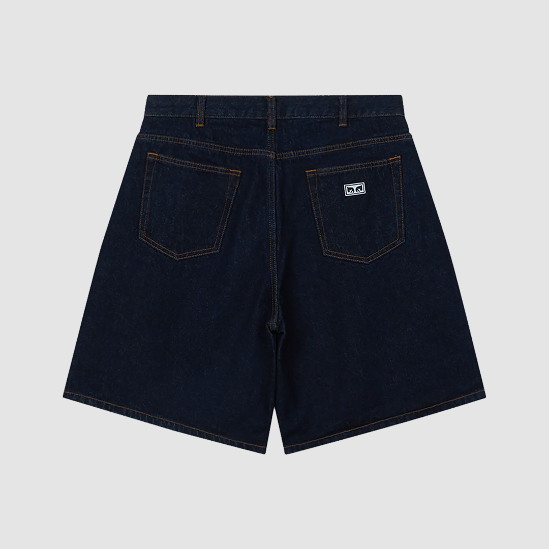 Bigwig Baggy Denim Short Pelican Rinsed Indigo