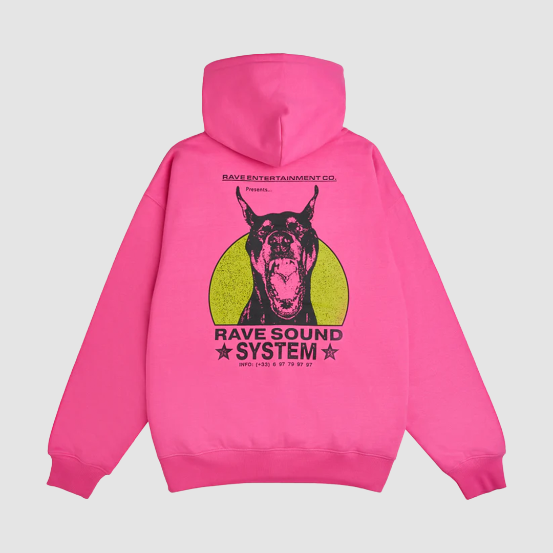 RSS Zip Hoodie Hot Pink