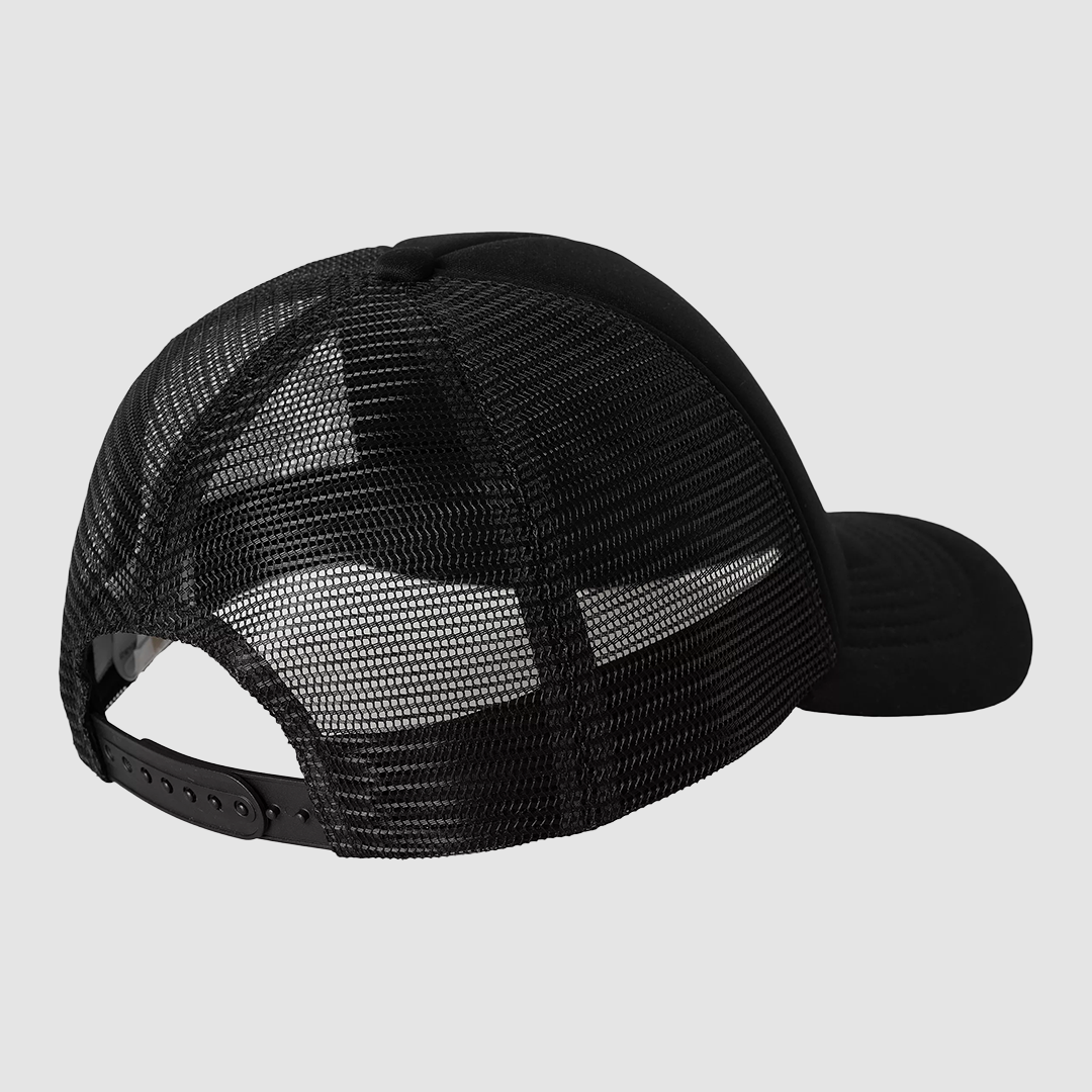 Heart Patch Trucker Cap Black