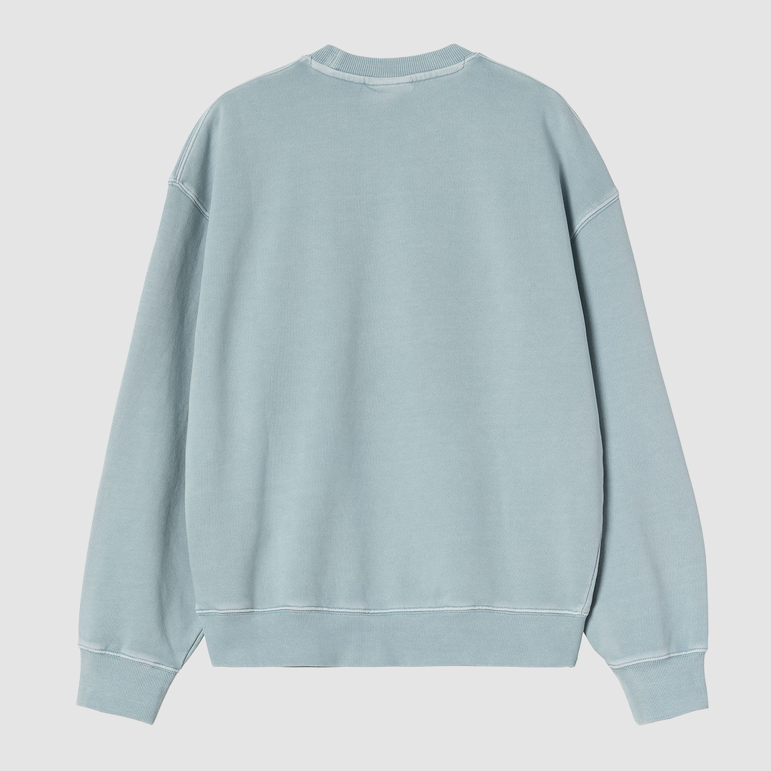 W' Nelson Sweat Dusty Ice Garment Dyed