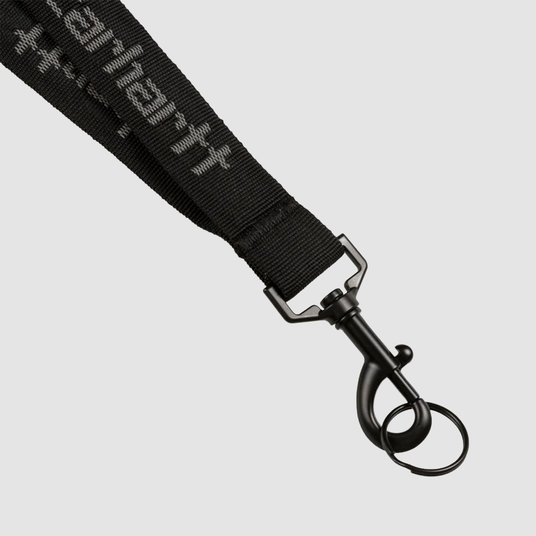 Script Lanyard Black / Reflective Grey