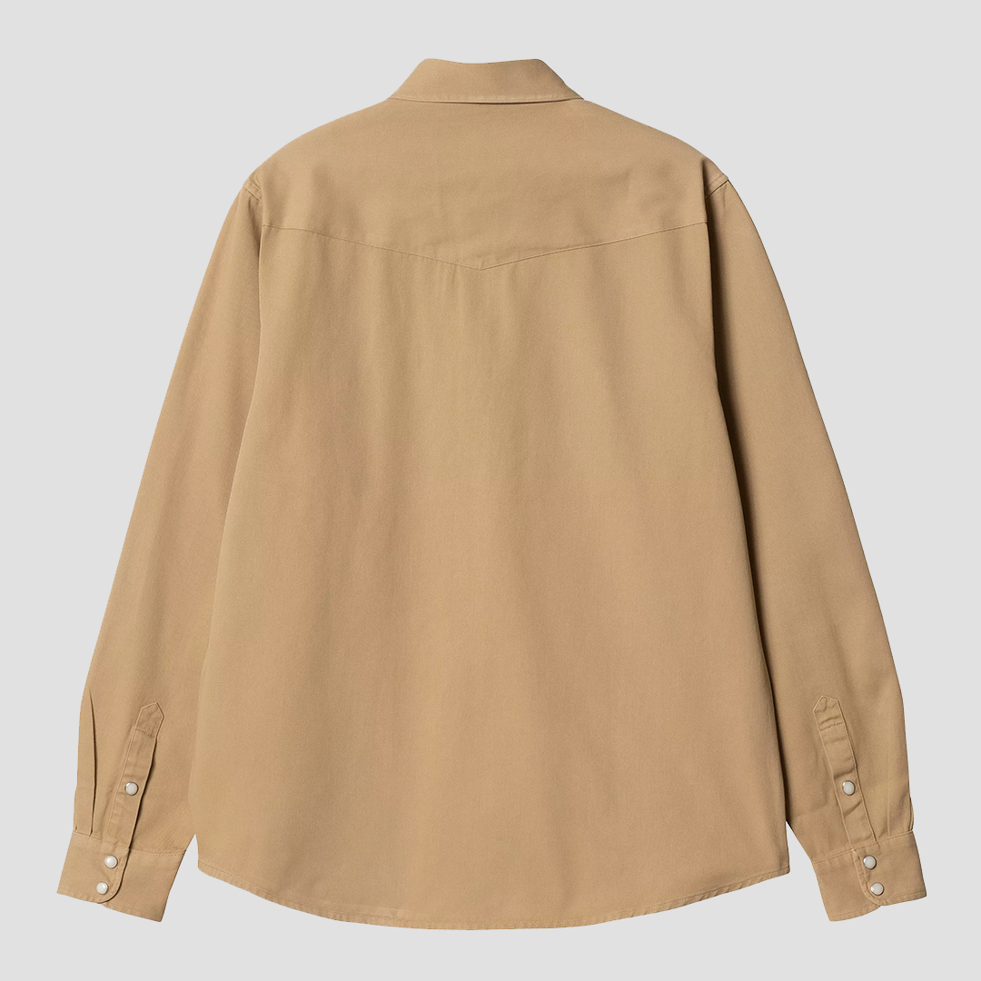 L/S Santa Fe Shirt Dusty H Brown Garment Dyed