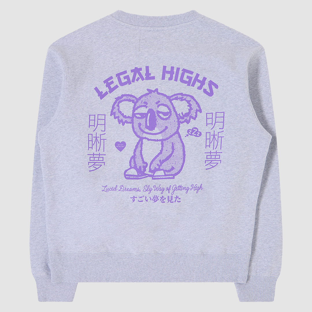 Legal Highs Sweat Grey Marl