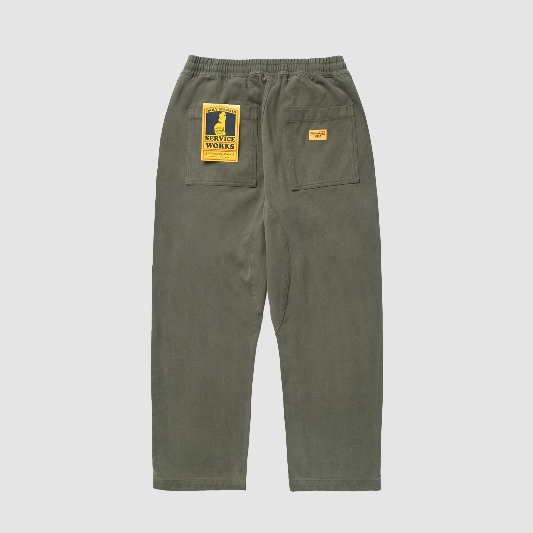 Moleskin Chef Pants Moss