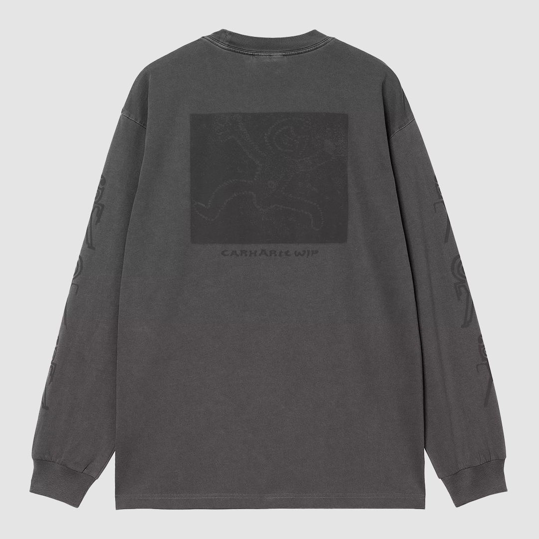 L/S Terrestrial T-Shirt Black / Graphite Pigment Garment Dyed