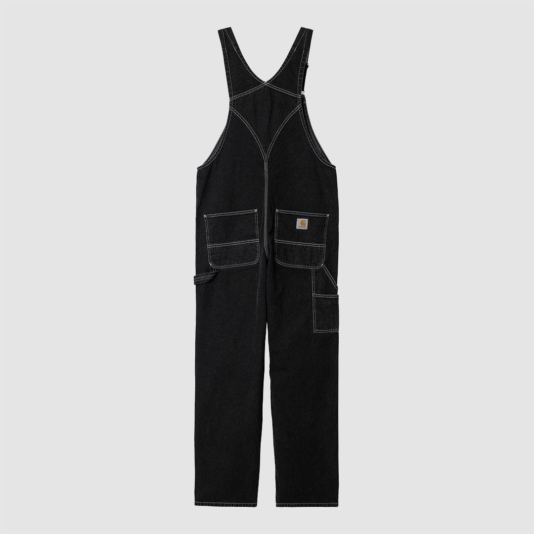 Bib Overall Black Stone Washed