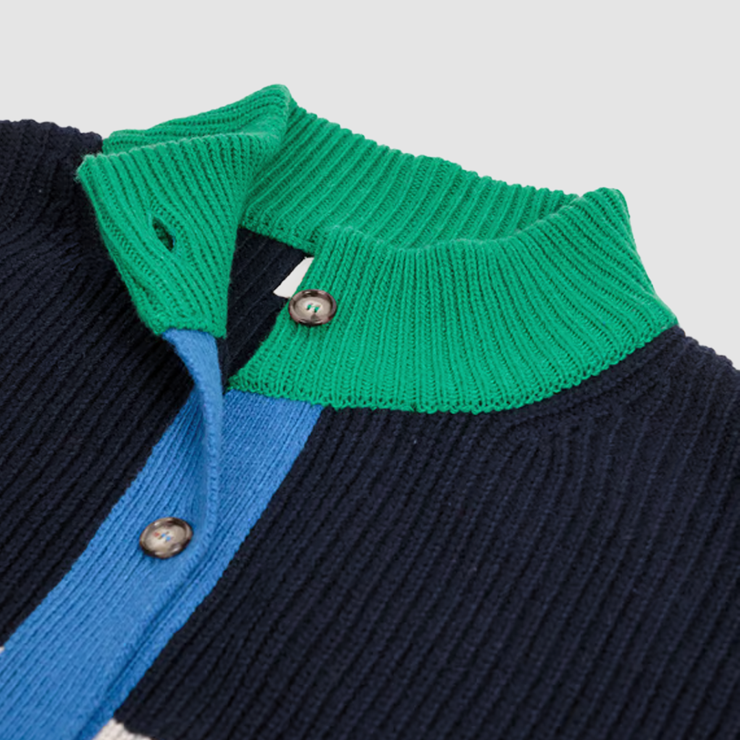 Color Block Cardigan