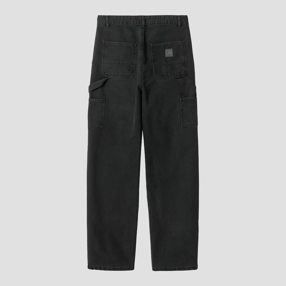 W' Pierce Pant Straight Black Stone Canvas