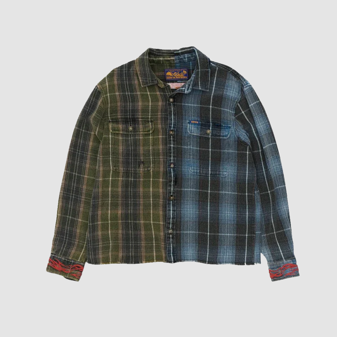 Genesis Embro Flannel Shirt Blue Check