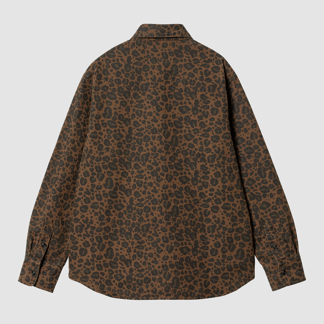 W' L/S Leo Shirt Camo Leo Tamarind Garment Dyed