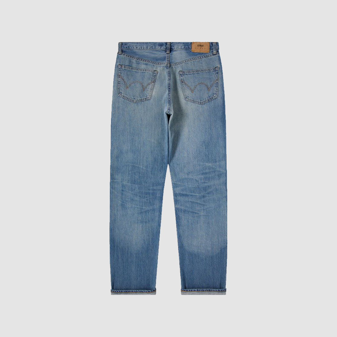 Loose Straight Jeans Blue Light Used