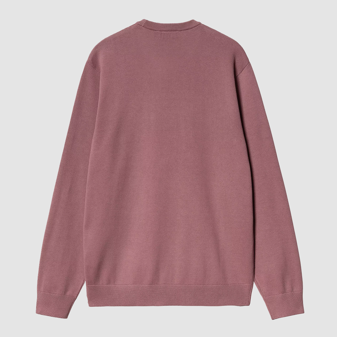 Madison Sweater Cotton Dusky Pink / White