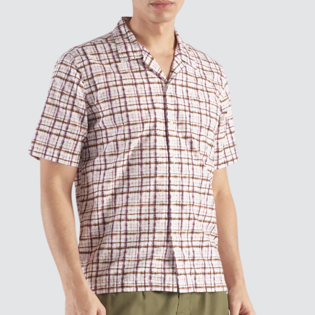 Road Shirt Ecru / Lilac