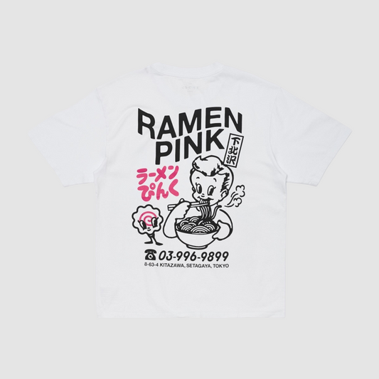 Ramen Pink T-Shirt White