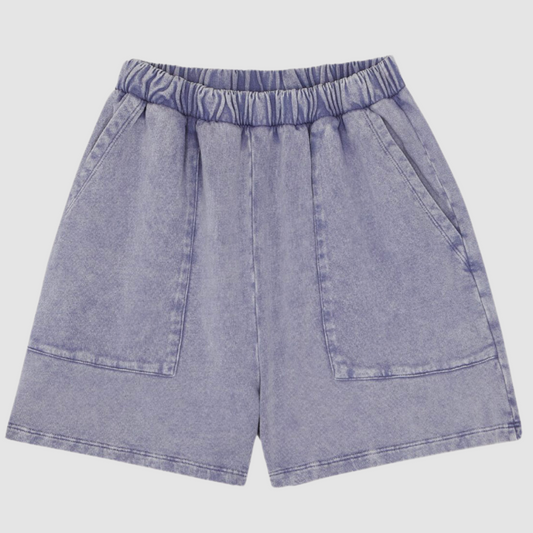 Blue Washed Kids Shorts