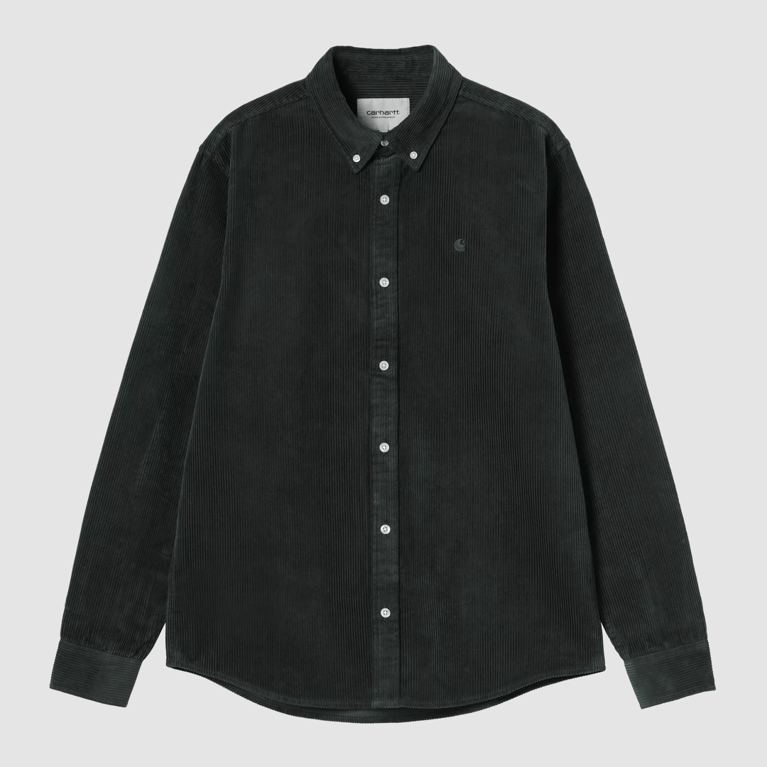 L/S Madison Cord Shirt Raven