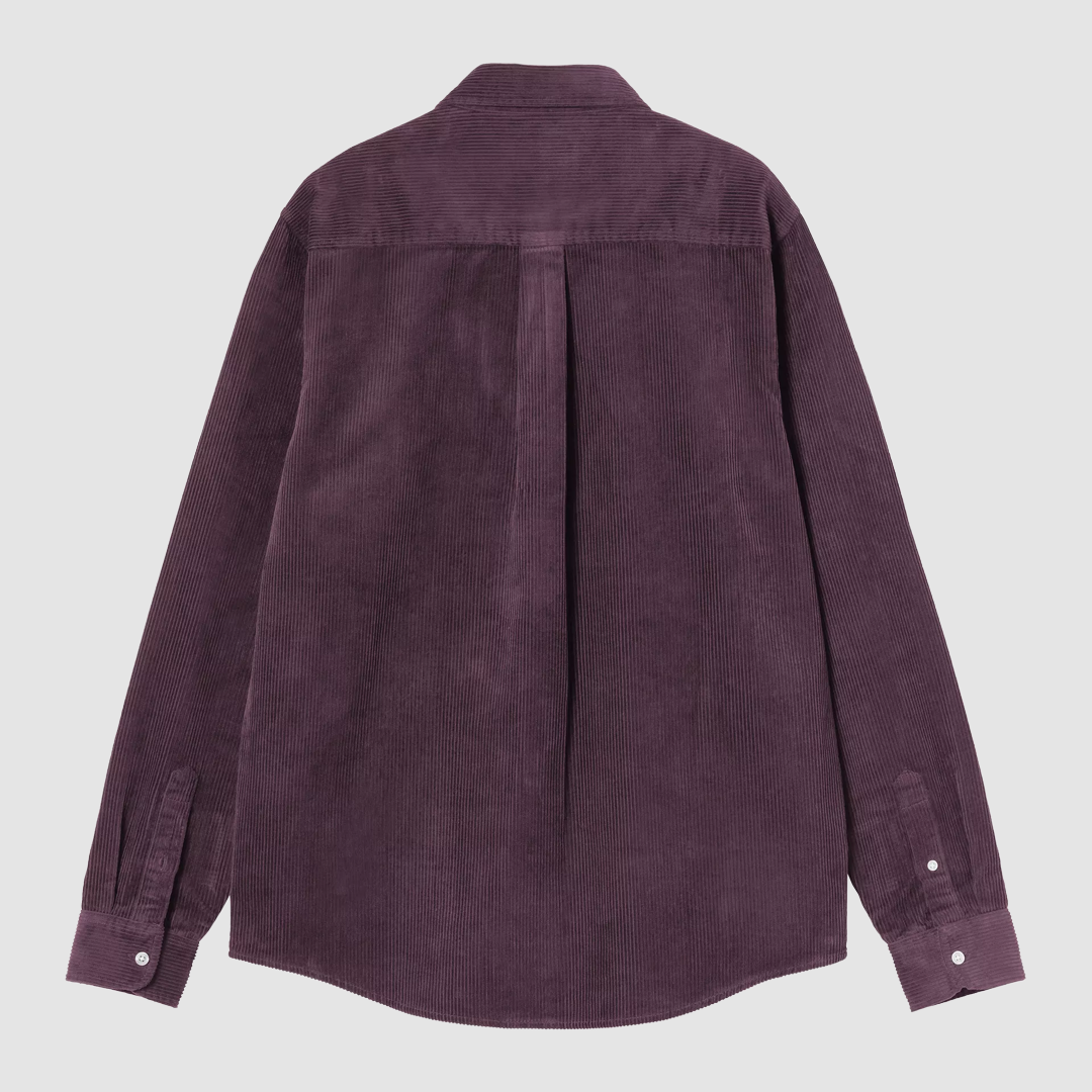 L/S Madison Cord Shirt Cozy Purple