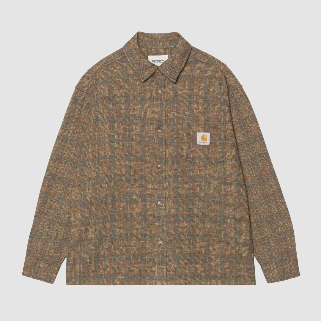 L/S Bagley Shirt Check Hamilton Brown