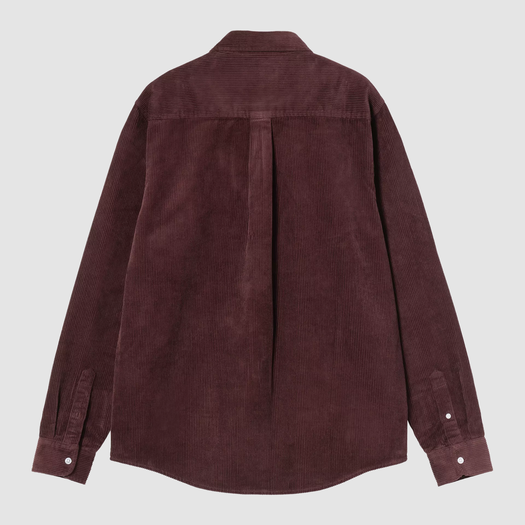 L/S Madison Cord Shirt Amarone