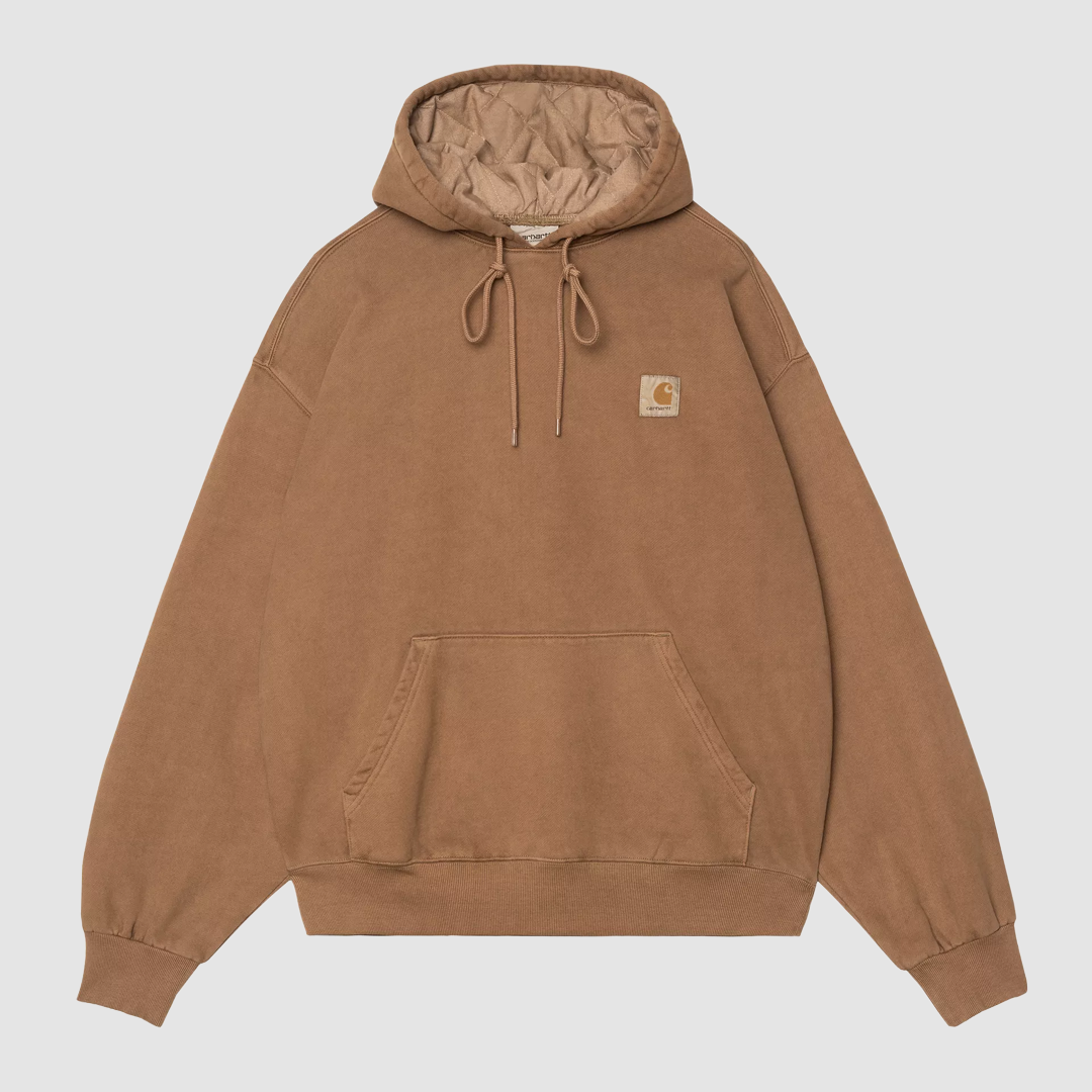 Hooded Vista Sweat WIP H Brown Garment Dyed