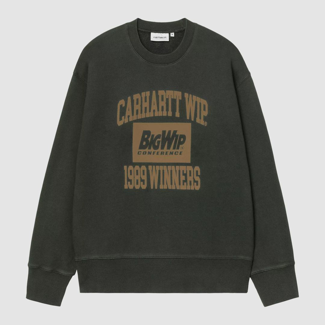 1989 Winners Sweat Raven heavy Stone Washed