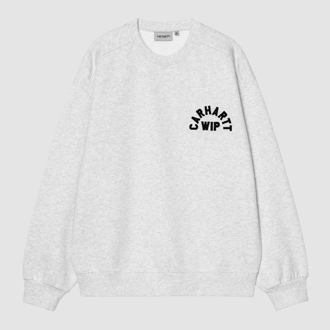 Arch Script Sweat Ash Heather / Dark Navy Stone Washed