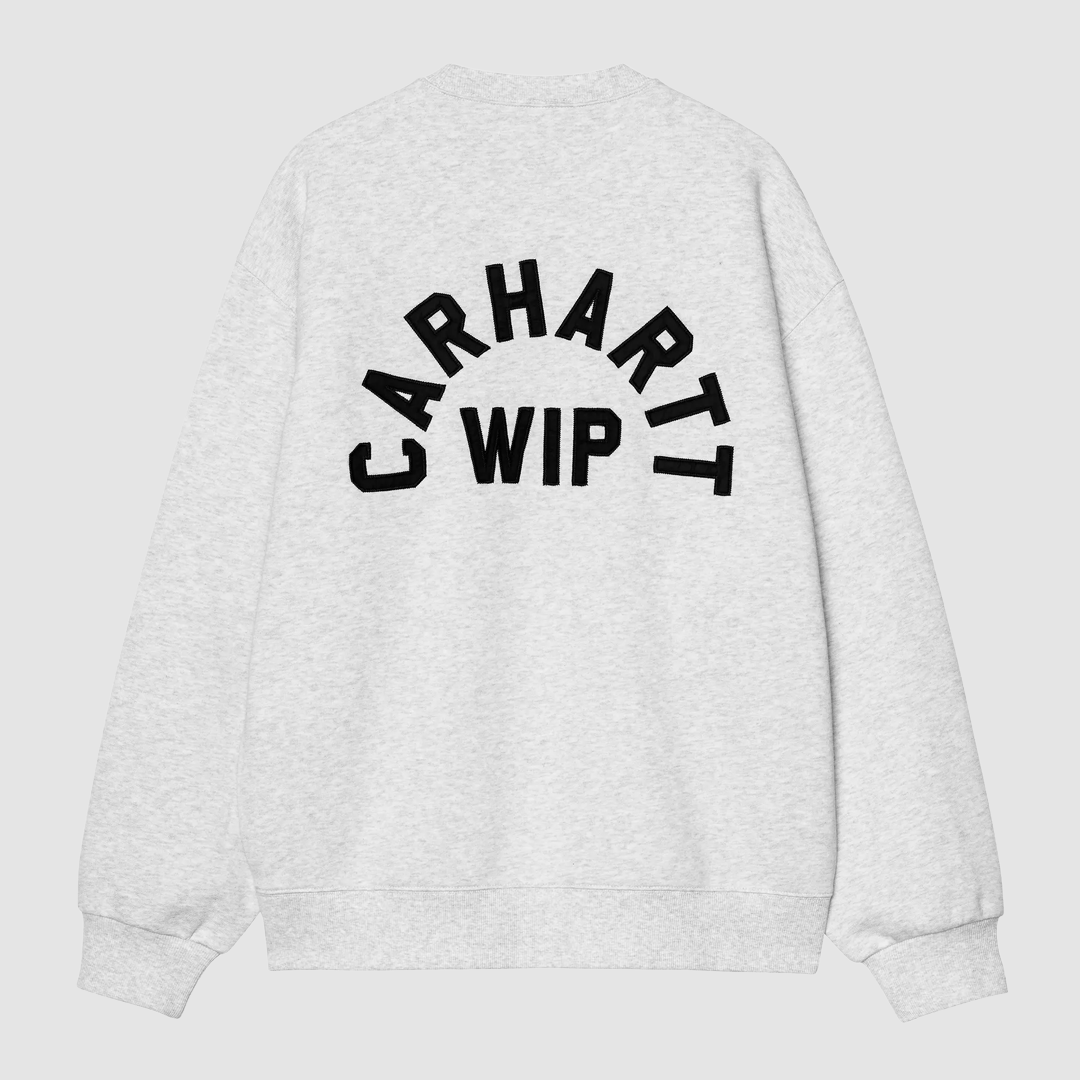 Arch Script Sweat Ash Heather / Dark Navy Stone Washed