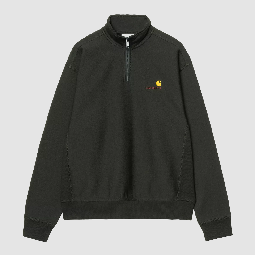 Half Zip American Script Sweat Raven
