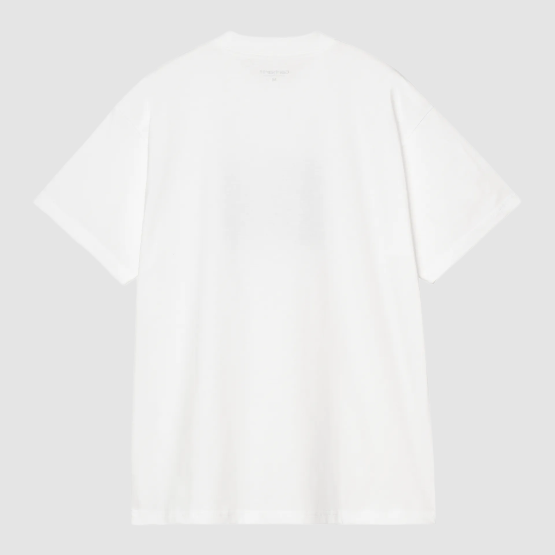 S/S Ribbon Script T-Shirt White