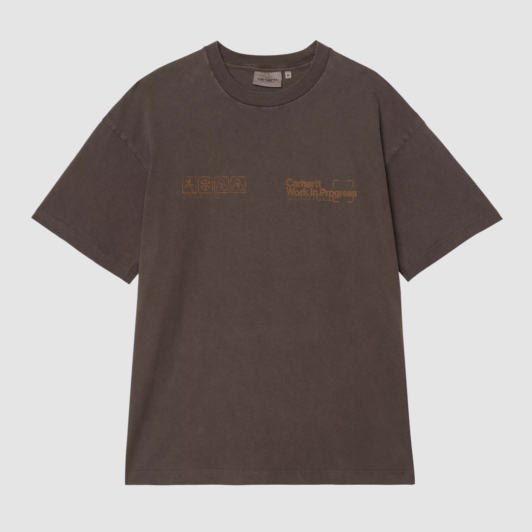 S/S Boxed T-Shirt Tobacco Garment Dyed