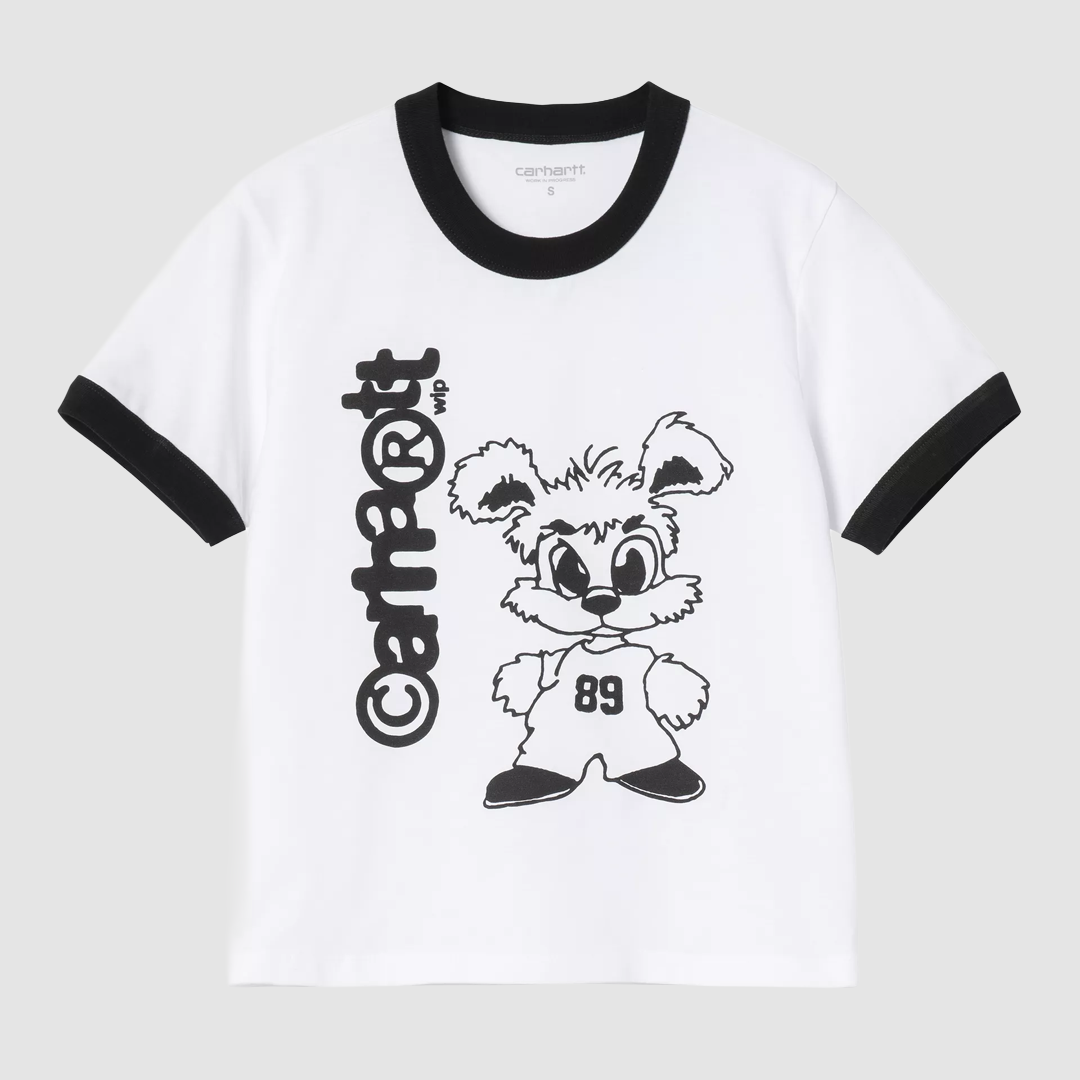 W' S/S IP Ringer T-Shirt White / Black