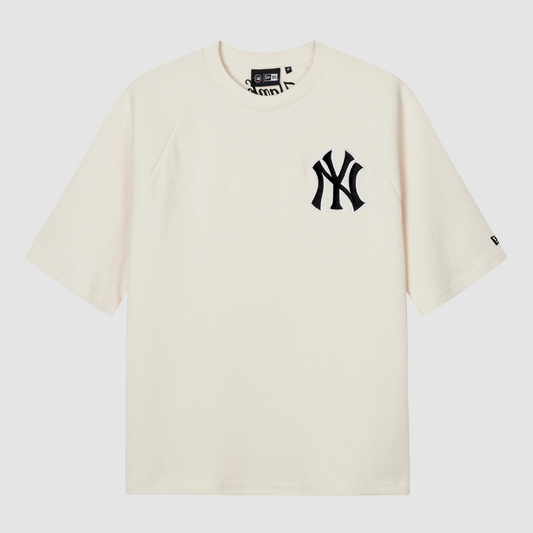 MLB Waffle T-Shirt New York Yankees Off White