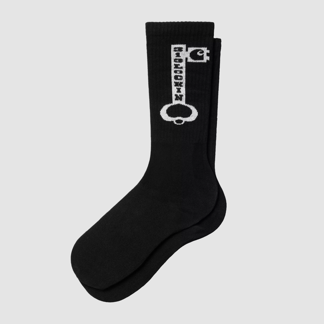 Locked Socks Black / White