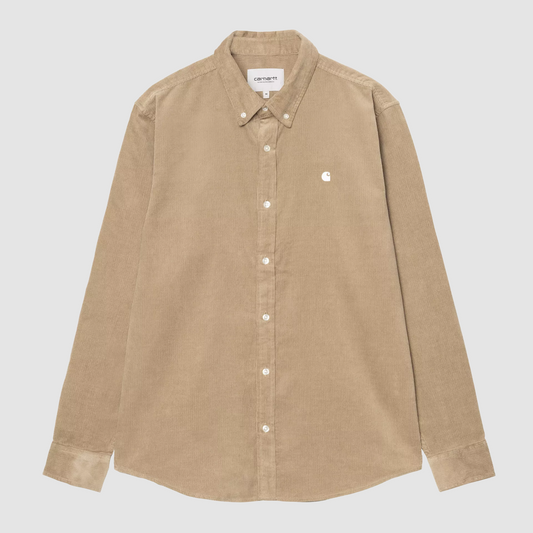 L/S Madison Fine Cord Shirt Iroko / Wax