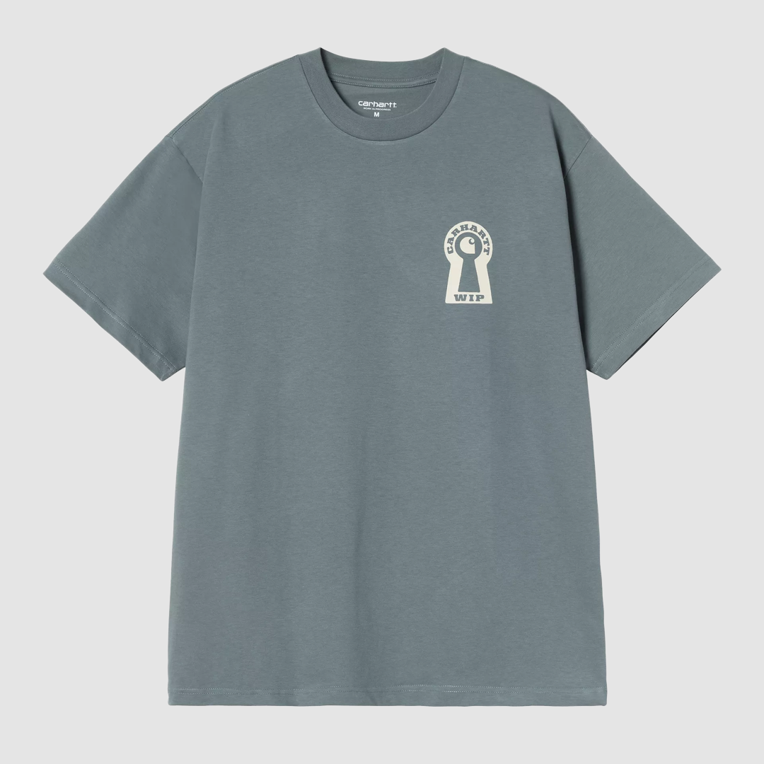 S/S Locked T-Shirt Cozy Blue