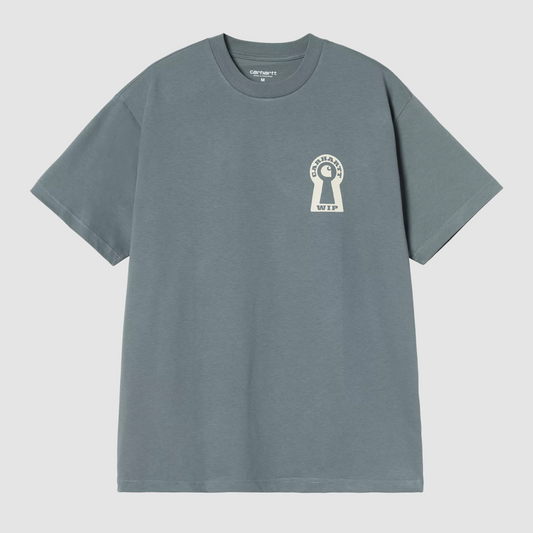 S/S Locked T-Shirt Cozy Blue
