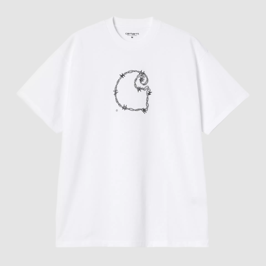 S/S Barbwire C T-Shirt White