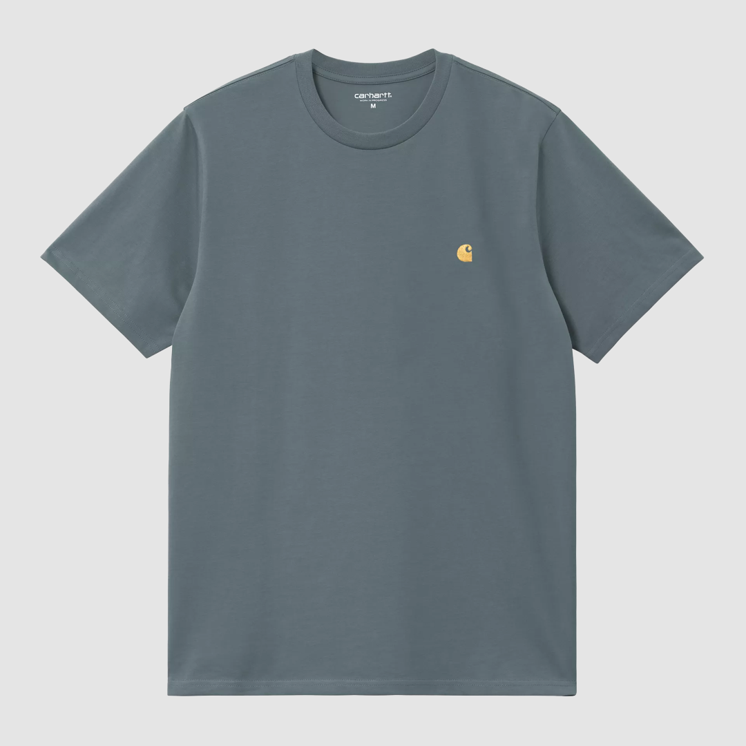 S/S Chase T-Shirt Cozy Blue / Gold
