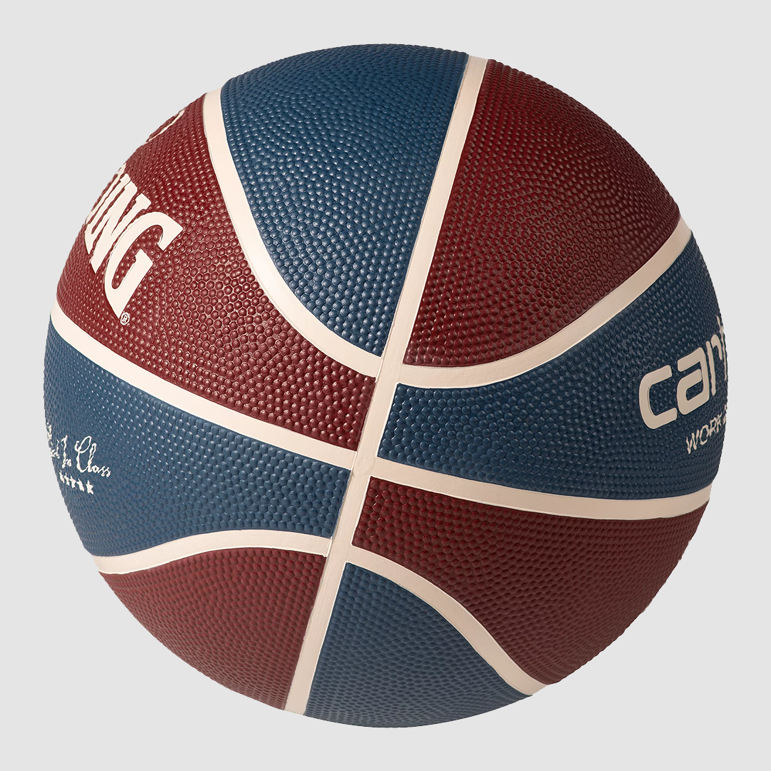 Spalding For Carhartt WIP Basketball Rubber Mulberry, Dusky Blue / Naturel