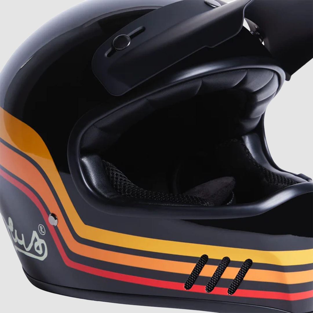 Stripes Helmet Black