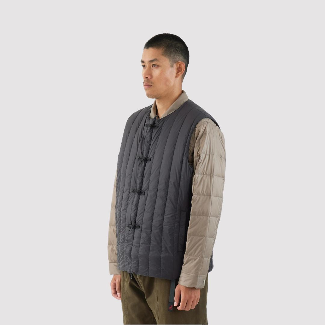 Reversible China Inner Vest Black / Black